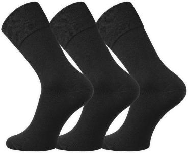 Preview: 6 Paar TippTexx 24 Baumwoll-Socken mit breitem Komfort Piqué-Bund